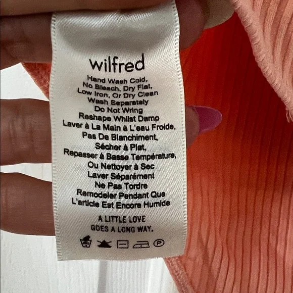 Wilfred Coral Ribbed Bodysuit - Picture 4 of 4